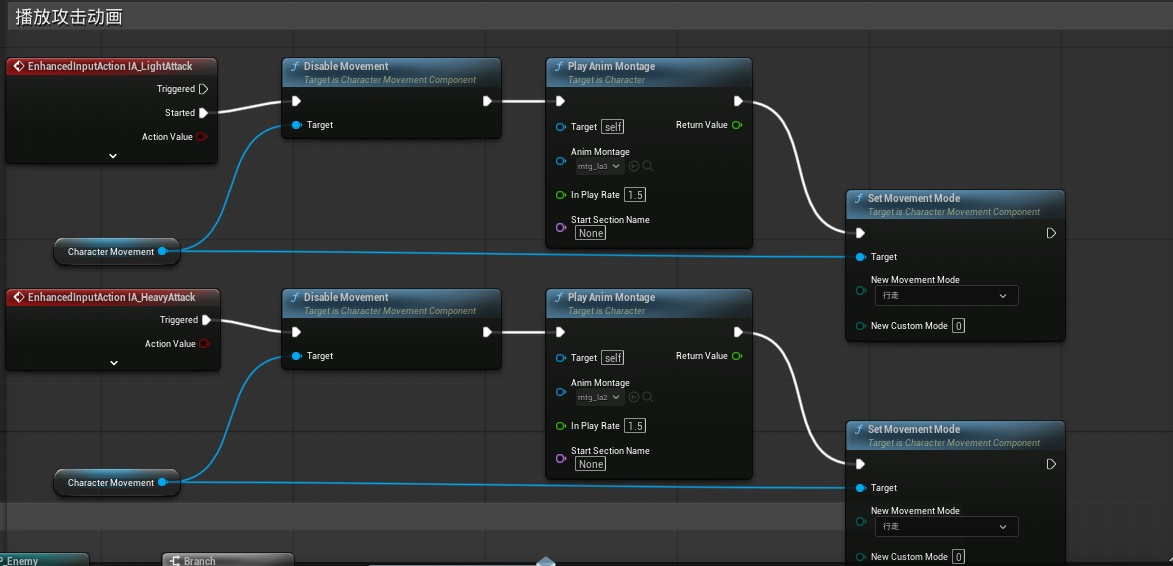 图1.左键攻击蓝图